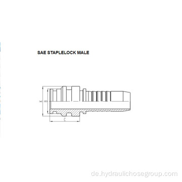 SAE-Staplelock-Stecker 67011